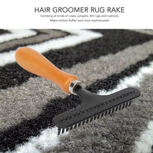 Load image into Gallery viewer, Pet Grooming Brush Pet Brush Handheld Cat Grooming Rake Wooden Handle Pet Hair Deshedding Detangling Brush for Cats Dogs
