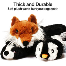 Load image into Gallery viewer, Funny Simulated Animal No Stuffing Dog Toy with Squeakers Durable Stuffingless Plush Squeaky Dog Chew Toy Crinkle Pet Squeak Toy
