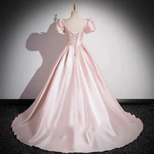 Load image into Gallery viewer, Elegant Party Evening Dress for Women 2026 New Pink French Satin Fashion Chorus Adult Ceremony Fashion Show Banquet Dress
