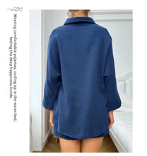 Load image into Gallery viewer, Cotton Button Down Pajama Set
