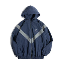 Load image into Gallery viewer, Reflective Hooded Bomber Jacket
