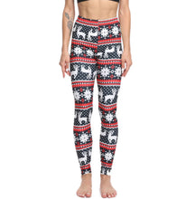 Load image into Gallery viewer, Christmas Leggings  Fashion Milu Deer Printing Festival Ultra Soft Brushed Pants Ankle Length Black Deals
