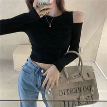 Load image into Gallery viewer, Slim Hollow Detail Tee Women
