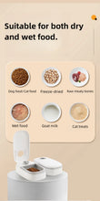 Load image into Gallery viewer, Pet Automatic Feeder Timed Quantification Separate Bowls for Dry Wet Feeding Easy to Clean Short-distance Travel Home Use
