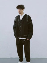 Load image into Gallery viewer, Retro Patchwork Knit Cardigan
