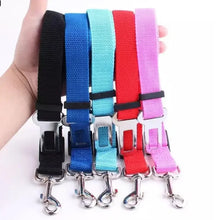 Load image into Gallery viewer, Cat Car Seat Belt Dog Accessories Adjustable Harness Lead Leash Small Medium Travel Clip Puppy Collar Leash Pet Items Dog Harnes
