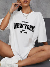 Load image into Gallery viewer, Shirts for Women 1968 The New York Is Young Women Tshirts Oversize Creativity Streettshirt Short Sleeve Clothes Graphic T Shirts
