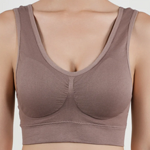 Load image into Gallery viewer, Women Breathable Sports Bra Absorb Sweat Shockproof Padded Gym Running Fitness Double Layer Seamless Yoga Sports Bras Underwear
