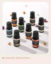 Load image into Gallery viewer, 17 Flavors 10ml Essential Oils For Aroma Diffuser AirHumidifier Home Water-soluble Lavender Rose Eucalyptus  White Peach Oolong
