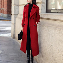 Load image into Gallery viewer, Korean Long Wool Winter Coat

