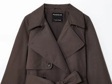Load image into Gallery viewer, Women's Jackets Autumn 2026 New Fashion Short Trench Coats Chic Lapel Loose Elegant Women long-sleeved Warm Autumn Street Jacket
