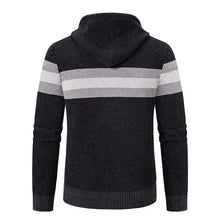 Load image into Gallery viewer, Hooded Knit Sweater Coat with Fleece Lining
