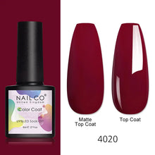 Load image into Gallery viewer, NAILCO 8ml Pink Red Colors Gel Nail Polish Nail Art Varnishes Gel Lacquer Coat LED Nails Manicure Design UV Gel Varnish Soak Off

