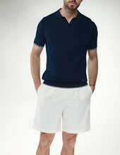 Load image into Gallery viewer, V Neck Embroidered Casual Polo
