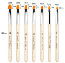Load image into Gallery viewer, Nail Art Brushes Nail Art Tool Set Nail Dotting Tools Nail Dust Brush Striping Long Lines Nail Drawing Pen Nail Design
