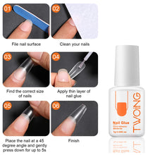Load image into Gallery viewer, 7g Super Strong Nail Glue For False Nail Tips, Acrylic Nails,Press On Nails,Fake Nails Art Decoration Lasting Adhesion
