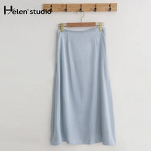Load image into Gallery viewer, Satin Short Skirts For Women Slim Fit Office Pencil Skirts Streetwear Hot Girls Casual Simple Free Shipping
