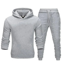 Load image into Gallery viewer, Basic Men/Women 2Pcs/Sets Sweatshirt Hoodies Pants 2024 Male Gyms Fitness Tops Joggers Sportswear Tracksuits
