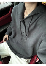 Load image into Gallery viewer, New Autumn Winter Sweaters for Men Loose Trendy Brand Hooded Pullover Sweaters
