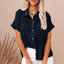Load image into Gallery viewer, Summer Women Shirts Tops Cotton Linen T-shirt Women Top Camisas Mujer Casual T-Shirt Streetwear Loose Female T-Shirts New Shirt
