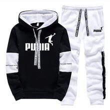 Load image into Gallery viewer, Printed Casual Tracksuit Hoodie Set
