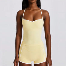 Load image into Gallery viewer, SVEIC Gym Sets Woman 2 Piece Sports Tops Contrasting Color Fitness Vest High Waist Shorts Butt Lift Running Workout Yoga Clothes
