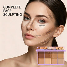 Load image into Gallery viewer, 8 Shade Soft Matte Cream Concealer Palette Full Coverage Fade Dark Circles Blemishes Waterproof Long Lasting Oil Control Makeup
