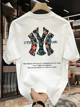 Load image into Gallery viewer, Men's summer printed T-shirt - High-quality, casual, versatile and trendy loose-fitting T-shirt

