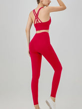 Load image into Gallery viewer, Women's Yoga Set Workout Set 2 Piece High Waist Yoga Leggings Sports Bra Gym Suit Activewear Sports Fitness Set Sports Suit
