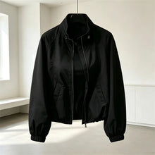 Load image into Gallery viewer, Women's Coat Tops 2026 Spring Autumn New Jacket Fashion Stand Up Collar Short Thin Casual Jacket Tops Assault Outerwear Female

