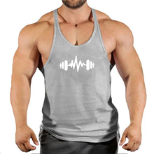 Load image into Gallery viewer, Gym Top Men T-shirts Fitness Man Clothes Muscular Bodybuilding Shirt Singlet Stringer Clothing Vest Men's Singlets Vests Tops
