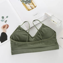 Load image into Gallery viewer, Women Sports Bras Fast Dry Elastic Padded Gym Running Skeep Bra Solid Color Fitness Yoga Sport Breathable Tops
