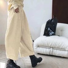 Load image into Gallery viewer, Women's Wide-Leg Pants Oversized Casual Harem Trousers with Pockets

