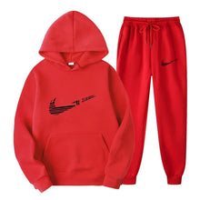 Load image into Gallery viewer, Men Tracksuit 2 Pieces Sets Hooded Sweatshirt +Drawstring Pants Male Hoodies Running Sportswear Men Women Autumn Sportwear
