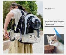 Load image into Gallery viewer, Pet Cat Carrying Bag Space Pet Backpacks Breathable Portable Transparent Backpack Puppy Dog Transport Carrier Space Capsule Bags
