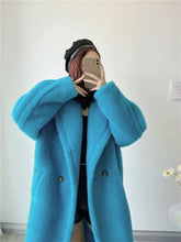 Load image into Gallery viewer, Winter Jacket Women Long Coat  Wool Woven Fabric Thick Warm Outerwear Oversize Fashion Streetwear Teddy Bear Coats
