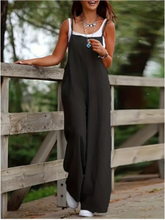 Load image into Gallery viewer, Monochrome Casual Summer Jumpsuit
