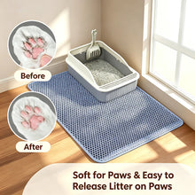 Load image into Gallery viewer, Cat Litter Mat Double Layer Pet Non Slip Big Pet Litter Box Filter MatWear Resistant Waterproof Anti-slip Cat Litter Mat
