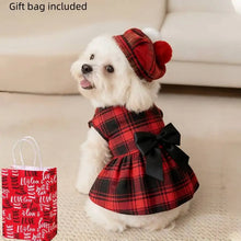 Load image into Gallery viewer, Pet Dog Clothes Plaid Shirt Suit Tie Gown Spring Summer Puppy Coat Teddy Bear Pomeranian Vest Small-Medium Dog Cat Pet Costume
