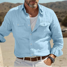 Load image into Gallery viewer, Men's Shirts Shirts for Man Men's Shirt Linen Shirt Shirts Men's Linen Shirt Men Shirt Man Business Gentleman Denim Shirts
