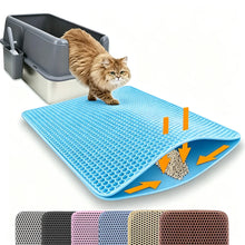 Load image into Gallery viewer, Cat Litter Mat Double Layer Pet Non Slip Big Pet Litter Box Filter MatWear Resistant Waterproof Anti-slip Cat Litter Mat
