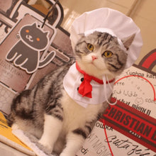 Load image into Gallery viewer, Pet Accessories Cute Pet Cooking King Hat Adjustable Comfortable Chef Hat Set Stylish Cat Cosplay Hat Pet Fashion Show
