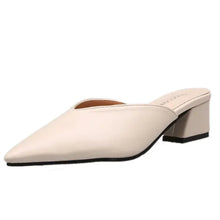 Load image into Gallery viewer, Women High Heels Slippers  Baotou Women Shoes Sexy Pointed Toe Chunky Heels Mules Outdoor Walking Slides Chaussure Femme 2024
