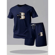 Load image into Gallery viewer, Men's Tracksuit Casual Quality 2026 Summer Daily Wear Single Piece Versatile sleeved T-shirt and Sports Short Outdoors Jogging
