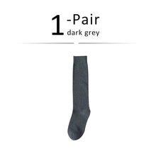 Load image into Gallery viewer, Solid Cotton Thigh High Socks
