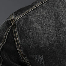 Load image into Gallery viewer, Men’s Stand-Collar Lightweight Denim Jacket
