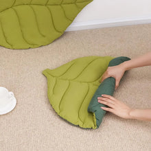 Load image into Gallery viewer, Leaves Shaped Pet Bed Reversible Soft Washable Non Slip Cushion For Cats Dogs Indoor Travel Camping Comfortable Cozy Cooling Mat
