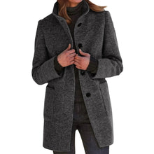 Load image into Gallery viewer, Womens Wool Cardigan Coats With Pockets Ladies Lapel Long Jacket Coat Fashion Solid Casual Winter Jackets for Women Plus Coat
