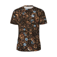 Load image into Gallery viewer, Gym T Shirt For Men Steampunk Design T-Shirts Fashion Wonderful Clockwork Vintage Summer Tees O Neck Streetwear Design Tops

