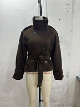 Load image into Gallery viewer, New Women's Jackets &amp; Coats Autumn 2026 Fashion Loose Belt Elegant Turtleneck Warm Winter Jackets Women's Chic Youth Street Coat
